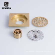 Bronze bathroom brass shower 100mm floor drain trap